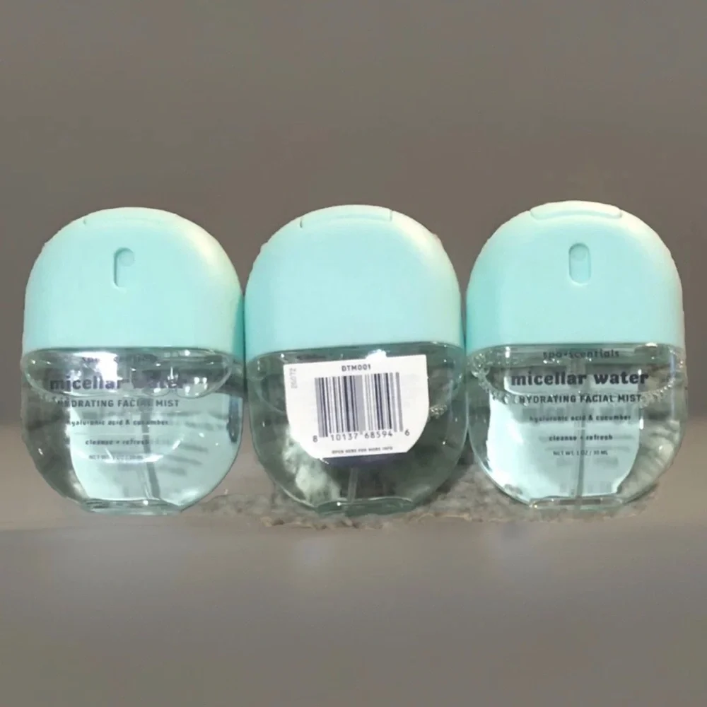 Spa•Scentials Face Mists Hydrating Micellar Water 1 oz Each (Set of 3)